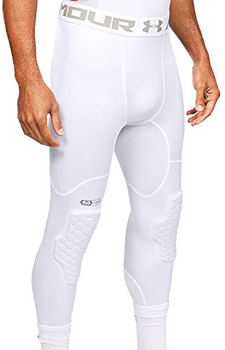 Under Armour Men's Full Length Basketball Tights, Padded Knee Protection, Adult Sizes