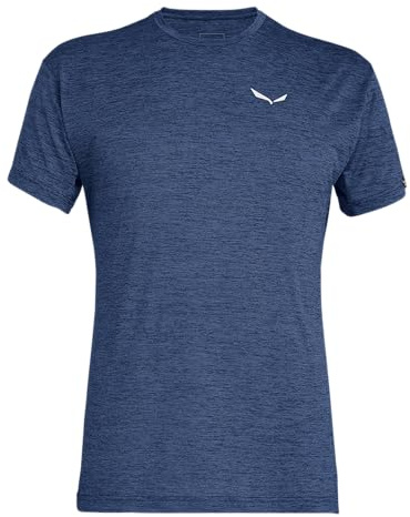 SALEWA Puez Melange Dry'Ton T-shirt Uomo, Blu (Dark Denim Melange), XL