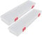 Clear Storage Box Useful Plastic Jewelry Boxes, Long Storage Parts Small Transparent Cases for Office School Home, 2pcs