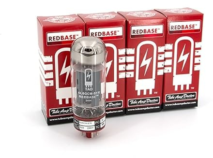 Tube Amp Doctor 6L6GCM-STR Redbase Selected Premium Matched Quartet Power Amp Valves (set van 4)