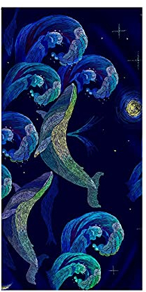 Weiches Absorptionsmittel Schwimmen Pool Handtuch Badetuch Camping Picknick Reisetuch Saunatuch Badetuch, Badetücher Blatt Strandtücher Strandtuch Blume Vogel Blatt Feder(Blau3,150x180cm)