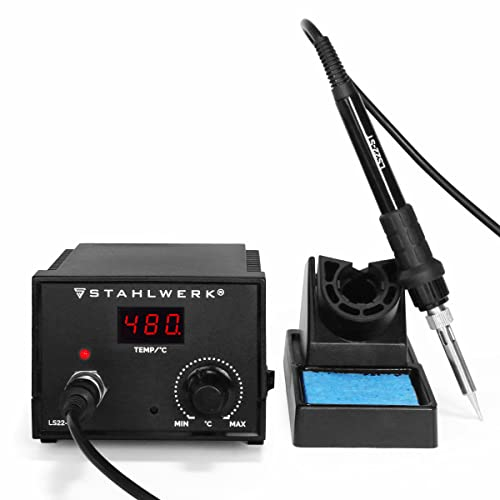 STAHLWERK LS22-ST Lötstation 22 Watt Multifunktions Lötgerät mit Lötkolben für professionelle Löt- und Entlötarbeiten - 7 Jahre Garantie