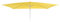 Mendler Toile de Rechange pour Parasol N23 2x3m rectangulaire Tissu/Textile 4,5kg - Jaune