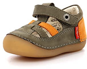 Kickers Sushy, Salomés Garçon, Kaki Orange, 22