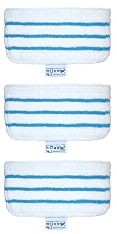 AIYING 3 Pack Mop Pads Replacement for Black + Decker Steam Mop FSM1610/ FSM1630 Washable Mopping Pad Accessories