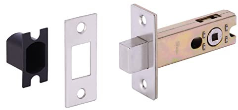 HANDLEZONE® Bathroom Toilet Door Deadbolt Lock - Satin Stainless Steel - 76mm Bolt with 57mm Backset
