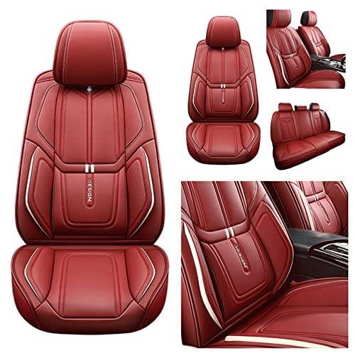 YOUFOX Kompatibel mit Autositzbezügen Universal Full Set Zubehör für Mercedes Benz SLK 230 R170 / SLK 320 R170 / SLK 200 R171 / SLK 350 R171 / SLK 280 R171, rot