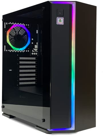 BEDROCK Entry Level Gaming PC: GTX 750 Ti 2GB / i5 4590 3.3GHz / 12GB Memory / 128GB SSD + 500GB HDD / 600mbps Wi-Fi/Windows 11 / GameMax Starlight Case