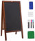 VEVOR Pizarra Negra de Menú con Marco de Madera Tablero de Tiza de 508 x 1016 mm Pizarra con Tiza para Mensajes Pizarra Magnética para Restaurante, Bar, Cafetería, Cocina, Decoración del Hogar y Bodas