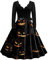 WVONIF Robe Halloween 2023 Robe rétro médiévale Femme avec Manches Trompette Robe Reine Femme Victorienne médiévale Renaissance Gothique Robe Femme Soiree Deguisement Halloween Femme Enceinte