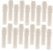 WOFASHPURET E14 douille de bougie caches, 20 Pièces Douille de Bougie Plastique, 25 x 100mm Tube de Bougie Avec Goutte Pour remplacement et décoration lustre et chandelier
