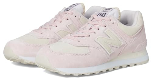 New Balance Women's 574 V2 Sea Salt Sneaker, Pink Granite/Linen/Sea Salt, 5 UK
