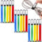 ShaMyiuCnz 15 Pcs Coloured Cable Ties Reusable Cord Organiser with Cable Tags Reusable Coloured Cable Ties with Writable Label for Cord Management