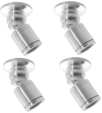 yeerockal 4 Mini Faretti da Soffitto Orientabili a Soffitto LED Diametro Base Ø20mm Piccoli Faretti da Soffitto Bianco Caldo con Trasformatore