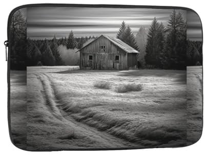 GHZQJFD Housse de protection imperméable pour ordinateur portable de 17 - Noir et blanc