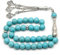 Tasbih 33 türkisfarbene muslimische handgefertigte Rosenkranzperlen, Misbaha Masbaha Tasbeeh Sibha islamische Rosenkranzperlen, islamisches handgefertigtes Zubehör (Himmelblau)