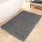 Mavicen Waffel Badematte rutschfest, 61x91cm Weich Badezimmerteppich Flauschig Badteppich Saugfähige Badvorleger Maschinenwaschbar Duschvorleger für Badezimmer, Anthrazit