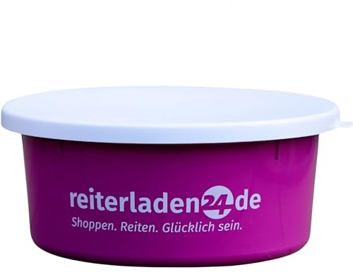 RL24 - Leckerlischale – Pink – 1 Schale á 5l | Müslischale mit Deckel für Pferde – Futterschale zur Aufbewahrung von Leckerli & Pferdefutter – Leckerli-Dose