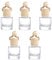 Buaak 5 Pcs Car Diffusers Bottles, 5ml Refillable Air Freshener Diffuser, Clear Glass Empty Glass Essential Diffuser, Aromatherapy Fragrance Essential Oil Diffuser for Home, Office