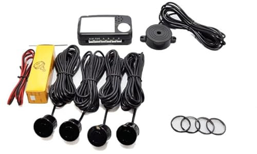 CISBO Parking Reversing Sensor Kit with 4 Sensors and Audio Buzzer SB336-4 (Vermillion Red)