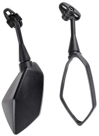 Lenker-Rückspiegel Für Aprilia GPR125 RS 125 RSV4 Für Factory RSV4R RSV4 RF Spiegel Motorrad Roller Rückspiegel Carbon Look Schwarz(Schwarz)