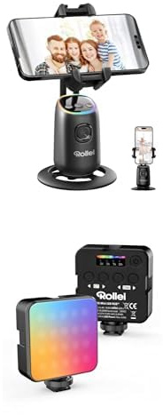 Bundle of Rollei Easy Creator Desktop mit AI Tracking+ Rollei Lumis Mini RGB Kamera Licht