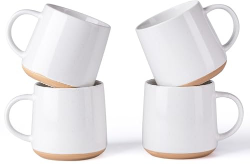GBHOME Stoneware Mugs Set of 4, 500ml Ceramic Coffee Cup and Mug, Microwave & Dishwasher Safe Tea Cups, Large Mugs for Hot Chocolate Cups