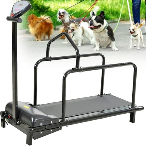 GHRERTX Hundelaufband for kleine Hunde, verstellbare Rampe, Hundelauf-Slatmill-Maschine mit Schrittzähler, Indoor-Haustier-Laufmaschine, for Bewegung und EIN gesundes und fittes Haustierleben