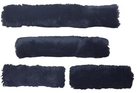 Amagogo 4-piece Halter Cover Set for Horses, Soft Noseband Covers, Halter Tubes for The Pasture, black