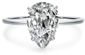 Skcess Platin Damen Ring, Partnerringe 10X8mm Moissanit Weiß 3ct Größe 49 (15.6)