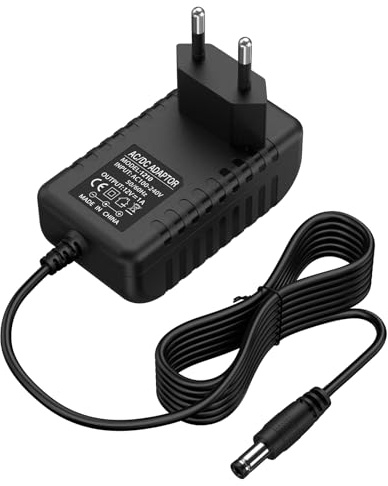 12V 1A Ladegerät für Kinder Elektroautos, Netzadapter mit EU-Stecker für Elektrisches Fahrspielzeug, Motorrad, SUV, ATV, Quad, Traktor und Weitere 12V 1000mA Kinderfahrzeuge (1)