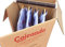 Cajeando - Pack de 4 Cajas Armario de Cartón 50 x 50 x 101 cm Color Marrón y Canal Doble Mudanzas Guardarropa Incluyen 4 Barras Perchero Fabricadas en España