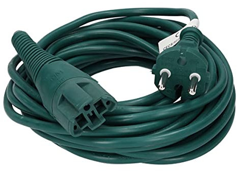 Europart 10034609 Stromkabel Ersatzkabel Kabel Anschlusskabel 10m Schuko Stecker Strom Anschluss passend für Vorwerk Stielstaubsauger Handstaubsauger Staubsauger Kobold VK130 VK131
