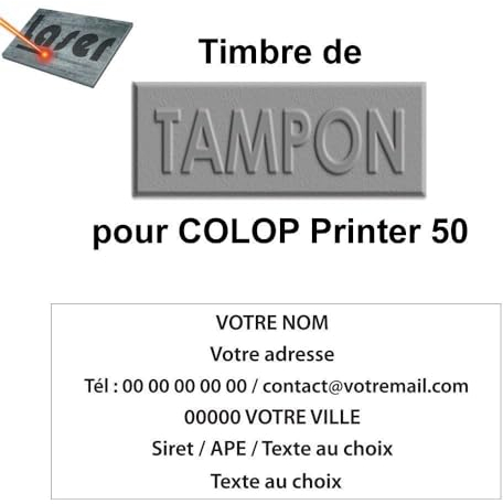 Stempel Gummi für Stempel Colop Printer 50