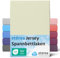 etérea Jersey Spannbettlaken 200x220cm Natur bis 25 cm Höhe - 100% Baumwolle Spannbetttuch Oekotex - Bed Sheets Leintuch Bettbezug mit Rundumgummi - Bettlaken 200x220 cm - Creme