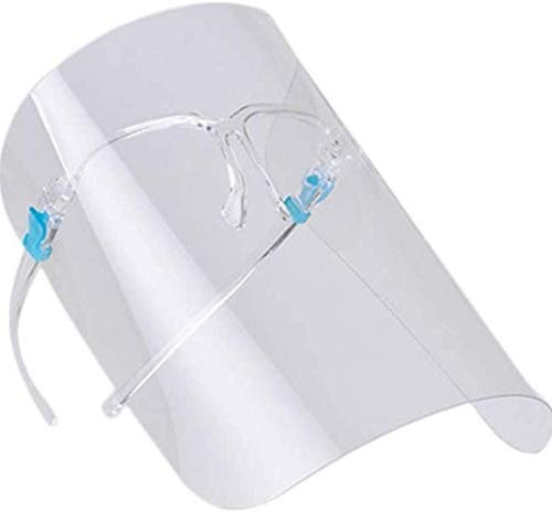 2 UR DOOR Full Face Protector Shield Visor with Glasses Frame Light Weight Splash Shield. Comfortable Business Visors with Glasses Anti Fog- UK SELLER & STOCK (6)