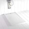 Plato de ducha Resina Shower Online FLOW - 70x140 - Textura Pizarra - Antideslizante - Blanco RAL 9003 - Incluye Rejilla Inox y Sifón - Todas las medidas disponibles