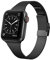 EDIMENS Kompatibel mit Apple Watch Armband 41mm 40mm 38mm, Schmales Edelstahl Metall Armband mit Apple iWatch Series 8 7 6 5 4 3 2 1 SE Sport Edition Damen, Schwarz