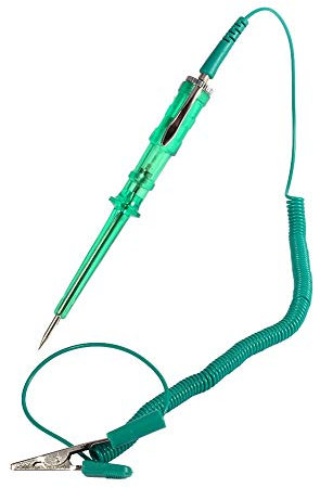 Car Circuit Tester, DC 6V 12V 24V Automotive Voltage Test Auto Car Vehicle Circuit Tester Test Pen Pencil Light Bulb Voltage with Long Probe for Truck SUV RV/Wire/Fuse/Socket(Green)