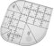 Oyria Acryl Nähen Curved Corner Cutter Lineal - Patchwork Werkzeug DIY Nähzubehör Square Nähschablone