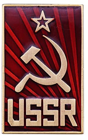 UdSSR Anstecknadel mit Sichel und Hammer, Communismus, Sammlerstück, Emblem, Anstecknadel, Zubehör, Geschenk