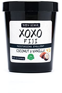 XOXO | Scrub Corpo Esfoliante Peli Incarniti | Rimodellante Anticellulite | Arricchito con Burro di Karitè | Vegan NO SLS NO Parabeni | Per Tutti i Tipi di Pelle 1x250gr (Cocco & Vaniglia)