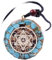 DYFUHO Orgone Metatron Cube Merkaba Anhänger Halskette, Om Crystals Stones Orgonit Anhänger, Orgonit -Chakra -Halskette zum EMK -Schutz (blau, kettenvereinbar)