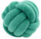knotenkissen, Kissen Knoten, Knot Kopfkissen, Kissen Rund, Decorative Cushion, Zierkissen Knoten für Sofa, Bett, Wohnzimmer, Dunkelgrün, 27cm
