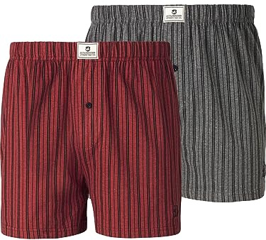 Jan Vanderstorm Herren 2er Pack Boxershorts Thure rot, 18