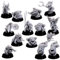 Fantasy Swamp Frog Herders Set 32mm Scale Miniatures for Tabletop Gaming Cavalry Unit Monster Pack Figures
