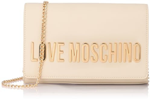 Love Moschino, BORSA A SPALLA Donna, Avorio, Taglia unica