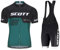 Herren Fahrradbekleidung Kurzarm set, Atmungsaktive Herrentrikot, Schnelltrocknend Radtrikots, Radhose mit Polsterung für Mountainbikes (Grün, M)