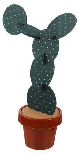 Cabilock Lot de 6 Dessous de Verre en Forme de Cactus pour Décoration D'intérieur Dessous de Verre Élégants pour Table à Manger