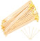 NAMOARLY 50 Pièces poignée de lanterne torches flashlight lanternes japonaises lanterne japonaise en papier kit electronique tige de lanterne en bois de lanterne portatif portable